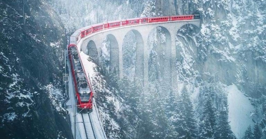 Ελβετία - Αλπικό Τραίνο / Χριστούγεννα - Πρωτοχρονιά - Θεοφάνεια
